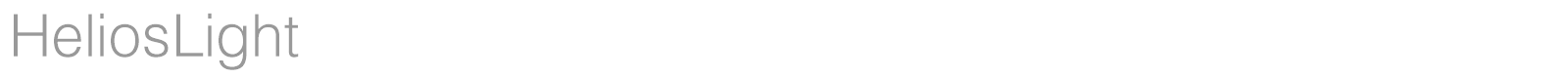HeliosLight font preview