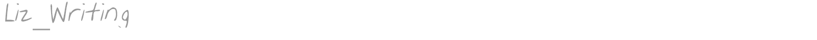 Liz_Writing font preview