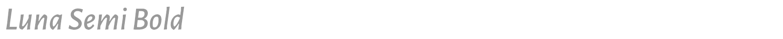 Luna Semi Bold font preview