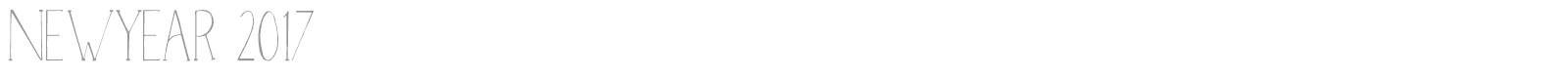 New Year 2017 font preview