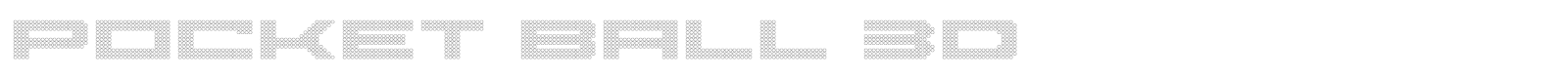 Pocket Ball 3D font preview