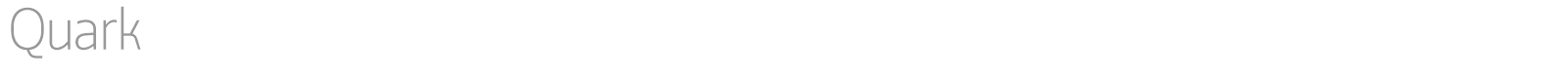 Quark font preview