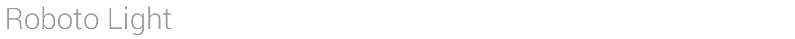Roboto Light font preview