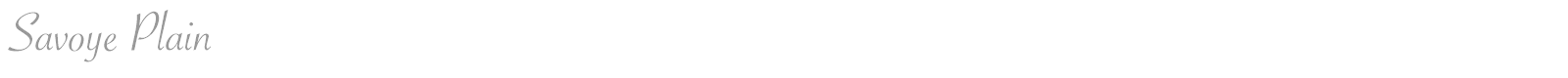 Savoye font preview
