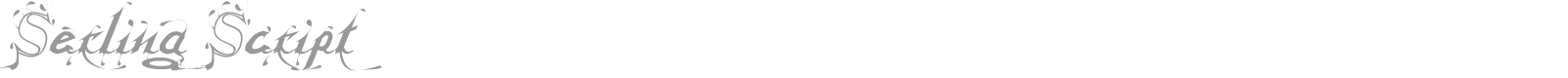Serling Script font preview