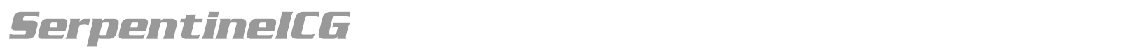 SerpentineICG font preview