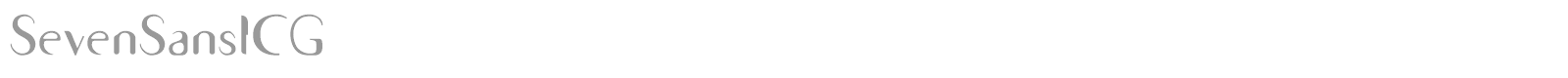 SevenSansICG font preview