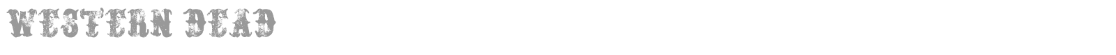 Western Dead font preview