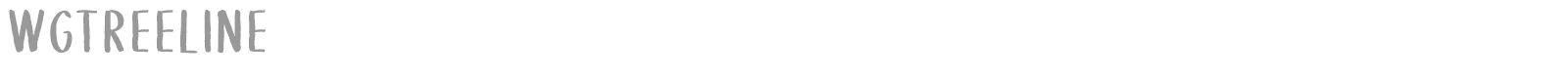 WGTreeline font preview