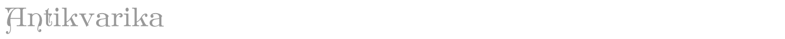 Antikvarika font preview