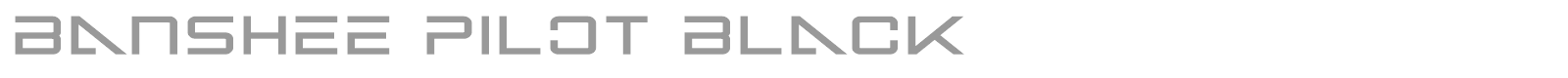 Banshee Pilot Black font preview