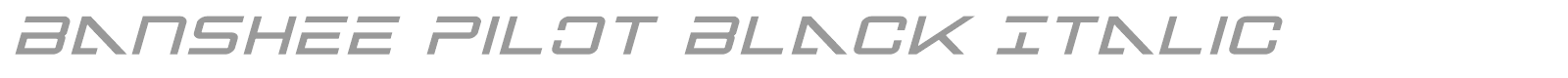 Banshee Pilot Black font preview