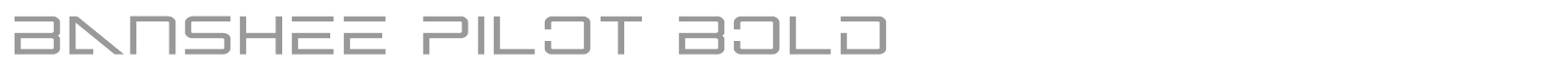 Banshee Pilot Black font preview