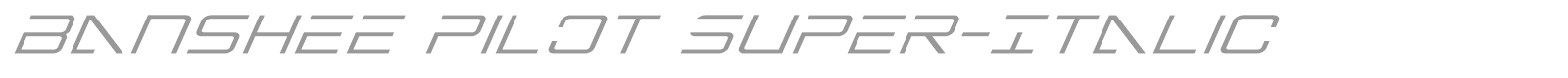 Banshee Pilot Black font preview