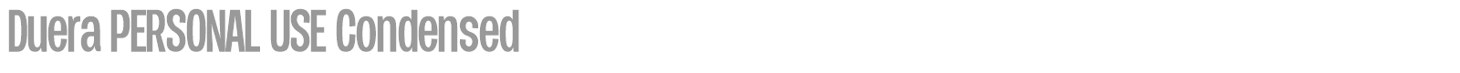 Duera PERSONAL USE Normal font preview