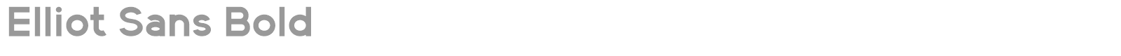 Elliot Sans Bold font preview