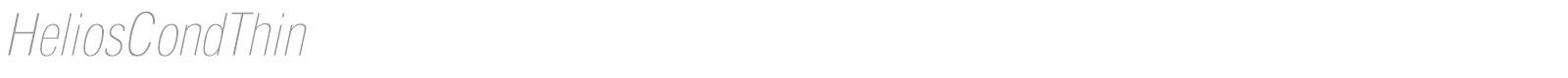 HeliosCondThin font preview