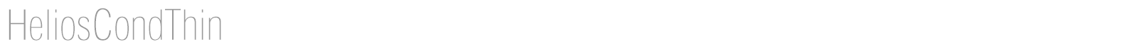 HeliosCondThin font preview