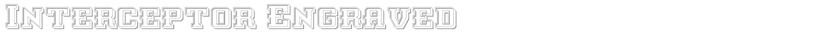 Interceptor Engraved font preview