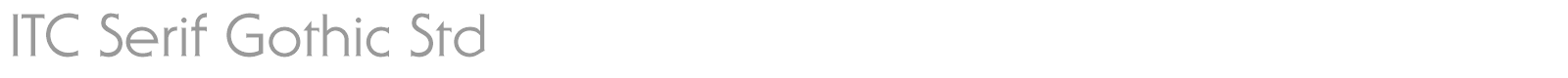 ITC Serif Gothic Std font preview