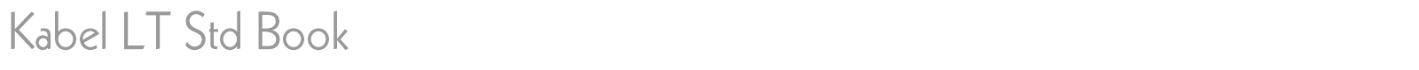 Kabel LT Std font preview
