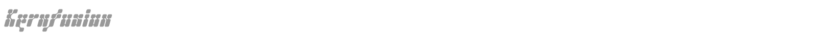 Kernfusion font preview