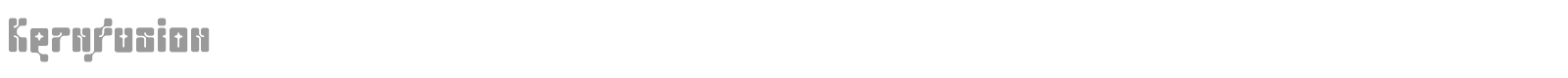 Kernfusion font preview