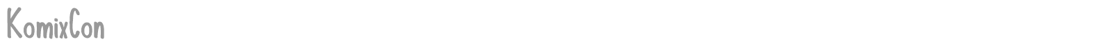 KomixCon font preview