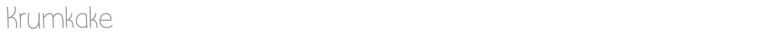 Krumkake font preview
