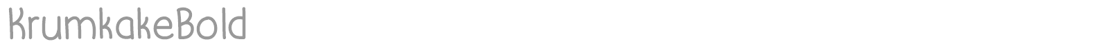Krumkake font preview