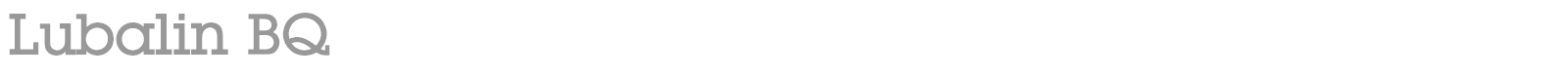 Lubalin BQ font preview