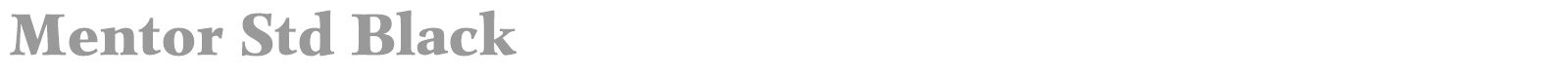 Mentor Std font preview