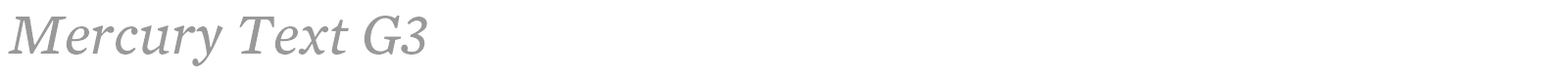 Mercury Text G3 font preview