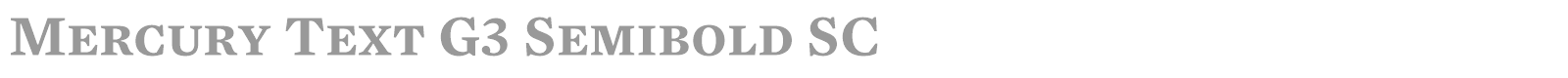 Mercury Text G3 font preview