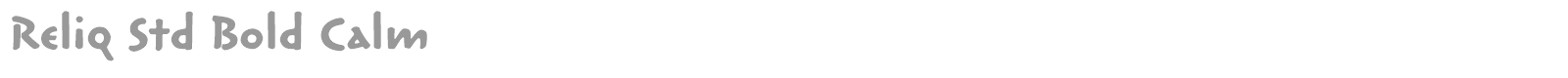 Reliq Std font preview