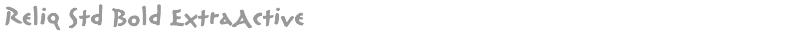 Reliq Std font preview