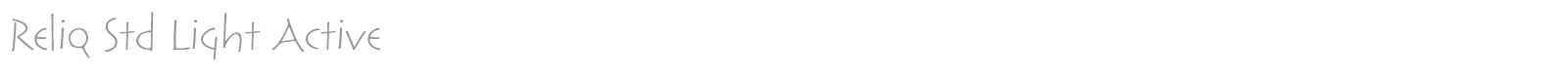 Reliq Std font preview