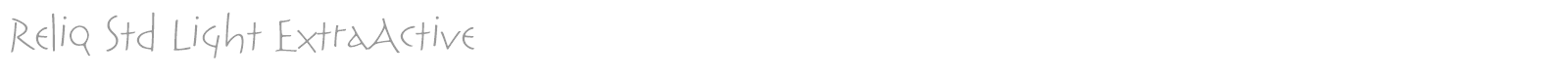 Reliq Std font preview
