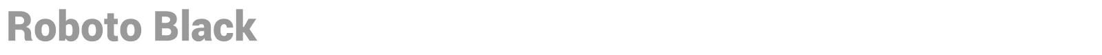 Roboto Black font preview