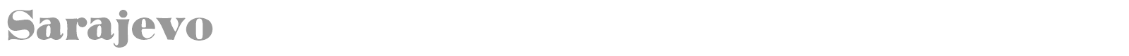 Sarajevo font preview