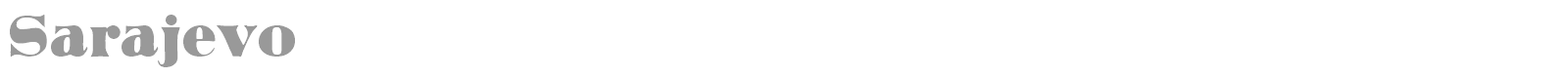 Sarajevo font preview