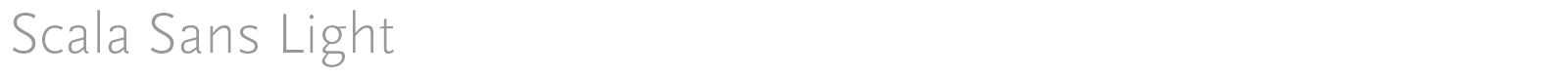 Scala Sans font preview
