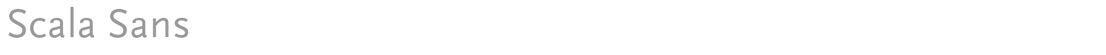 Scala Sans font preview