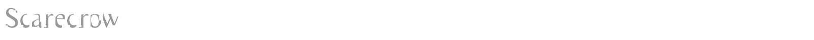 Scarecrow font preview