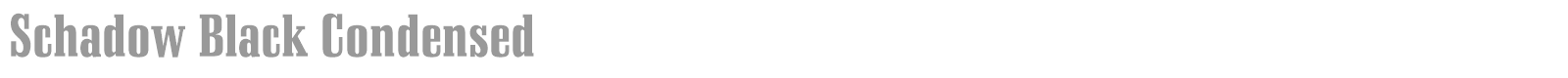Schadow font preview