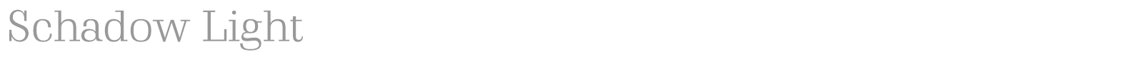 Schadow font preview