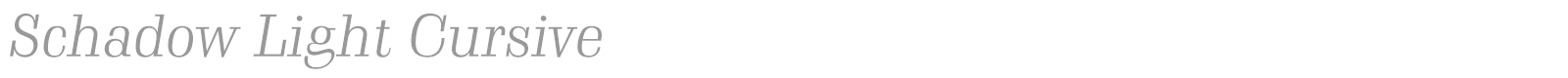 Schadow font preview