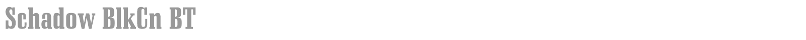 Schadow font preview