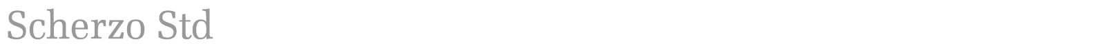 Scherzo Std font preview
