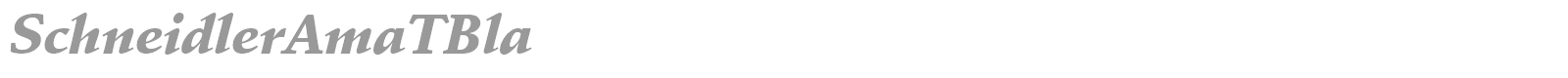 SchneidlerAmaTBla font preview